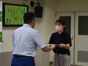 感謝状贈呈式３
